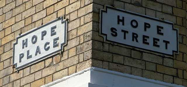 Hope Place and Hope Street in Liverpool