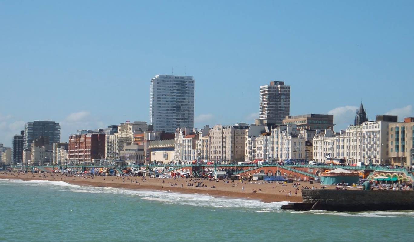 View of Brighton from the pier