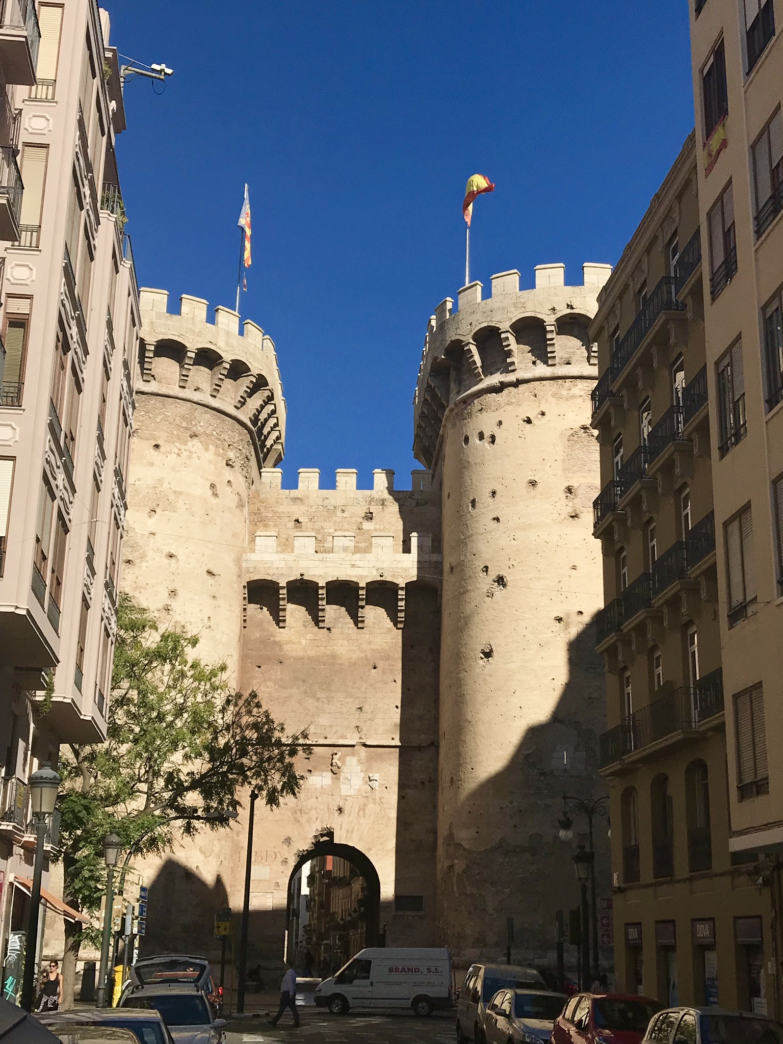 Historic towers in Valencia